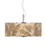Tropical Woodwork Giclee Glow 20&quot; Wide Pendant Light