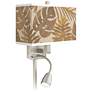 Tropical Woodwork Giclee Glow LED Reading Light Plug-In Sconce
