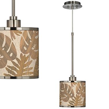 Tropical Woodwork Giclee Glow Mini Pendant Light