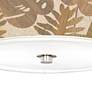 Tropical Woodwork Giclee Nickel 10 1/4" Wide Ceiling Light