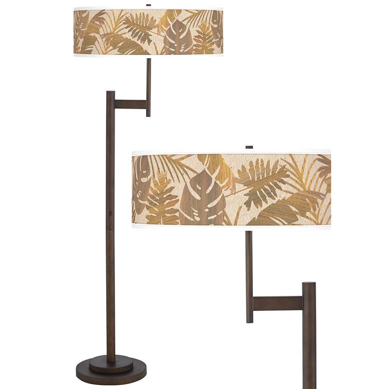 Image 1 Tropical Woodwork Parker Light Blaster&#8482; Bronze Floor Lamp