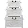 Tropics White Wash Wood Nesting Trunks Set of 3