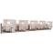 Trouvaille 42 1/2" Wide Polished Nickel 5-Light Bath Light