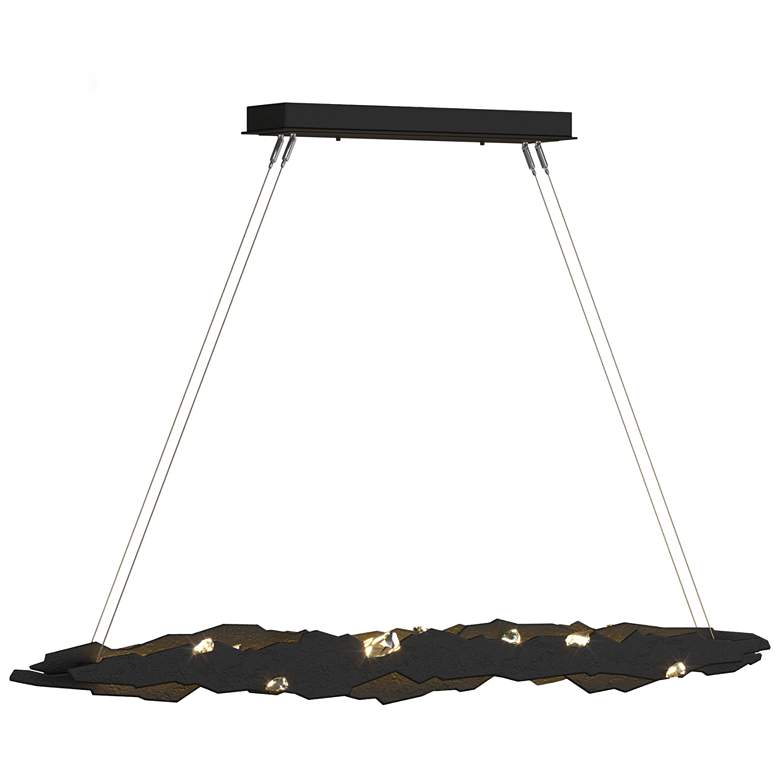 Image 1 Trove 52.6"W Crystal Accented Black Standard LED Pendant