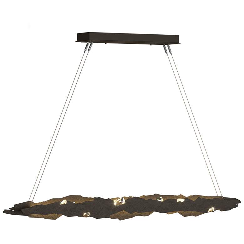 Image 1 Trove 52.6"W Crystal Accented Bronze Standard LED Pendant
