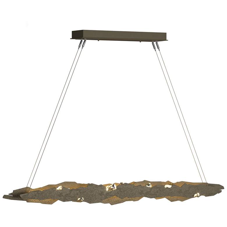 Image 1 Trove 52.6 inchW Crystal Accented Soft Gold Standard LED Pendant