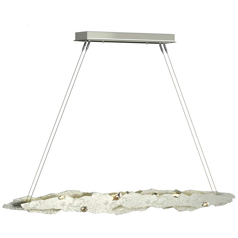Image 1 Trove 52.6"W Crystal Accented Sterling Standard LED Pendant