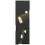 Trove LED Sconce - Black Finish - Crystal Accents