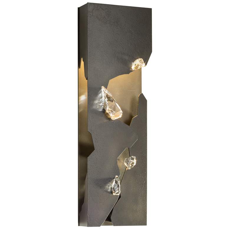 Image 1 Trove LED Sconce - Dark Smoke Finish - Crystal Accents