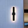 1_Troy 24" High Black LED Outdoor Wall Light