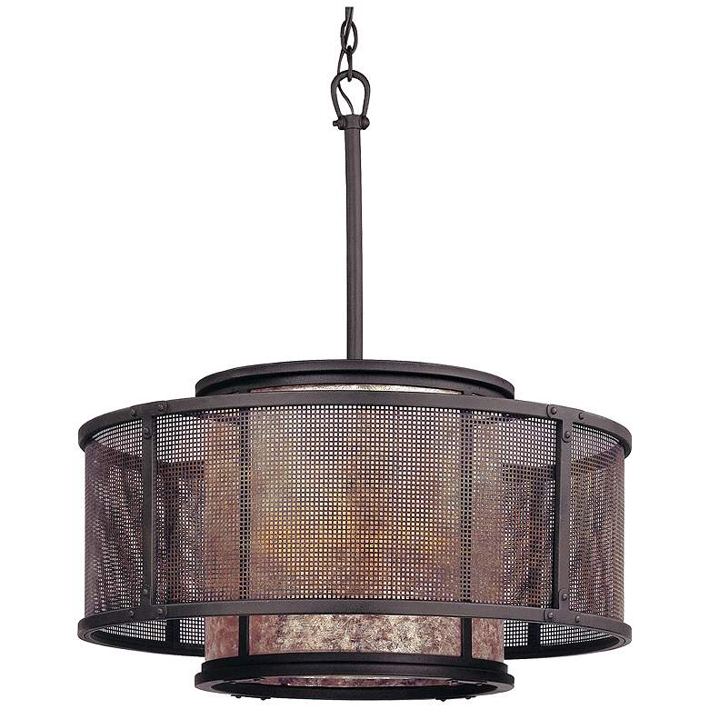 Image 1 Troy 26In Copper Mountain 6Lt Pendant Dining