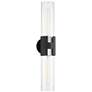 1_Troy Amado 25 3/4" High Textured Black Nickel 2-Light Wall Sconce