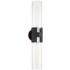 Troy Amado 25 3/4" High Textured Black Nickel 2-Light Wall Sconce