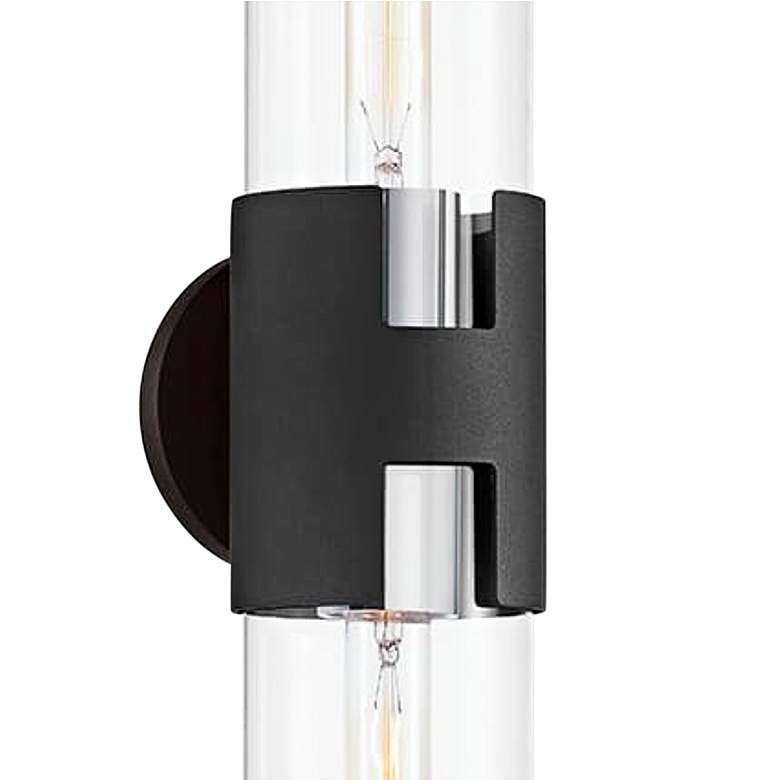 Image 2 Troy Amado 25 3/4" High Textured Black Nickel 2-Light Wall Sconce more views