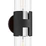 2_Troy Amado 25 3/4" High Textured Black Nickel 2-Light Wall Sconce more views