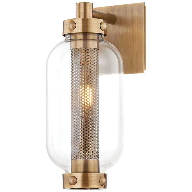 Image 1 Troy Atwater 10.5 inch Brass 1 Lt Ext. Wall Sconce