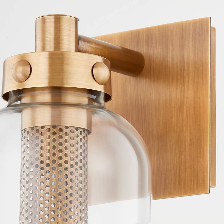 Image 2 Troy Atwater 10.5" Brass 1 Lt Ext. Wall Sconce more views