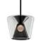 Troy Berlin 15-in Gun Metal LED Pendant with Clear Glass Shade