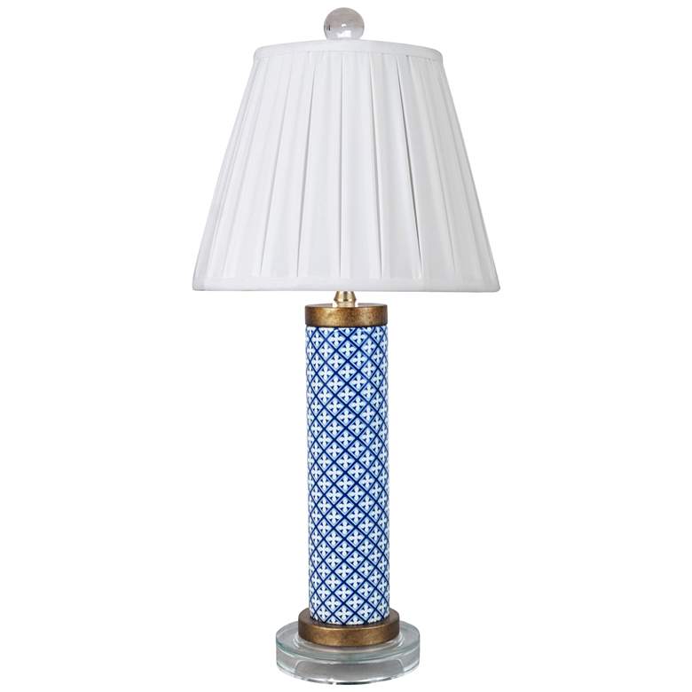 Image 1 Troy Blue and White Porcelain Accent Table Lamp