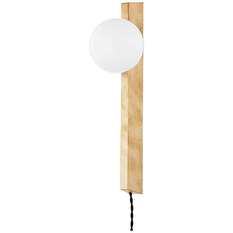 Image 1 Troy Brisbane 10" Steel 1 Lt Portable Sconce