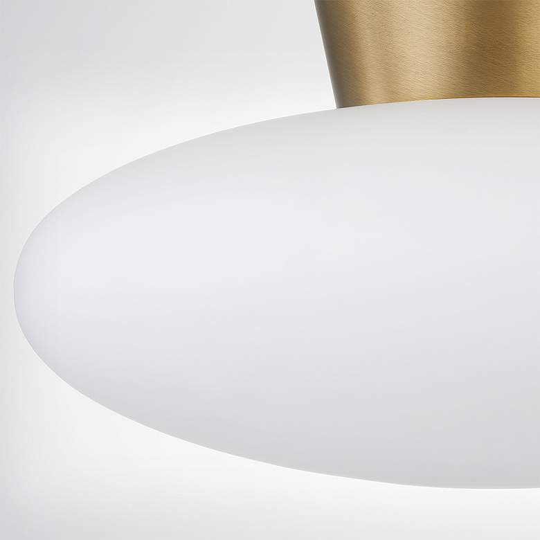 Image 3 Troy Brody 30" Glass 1 Lt Flush Mount more views