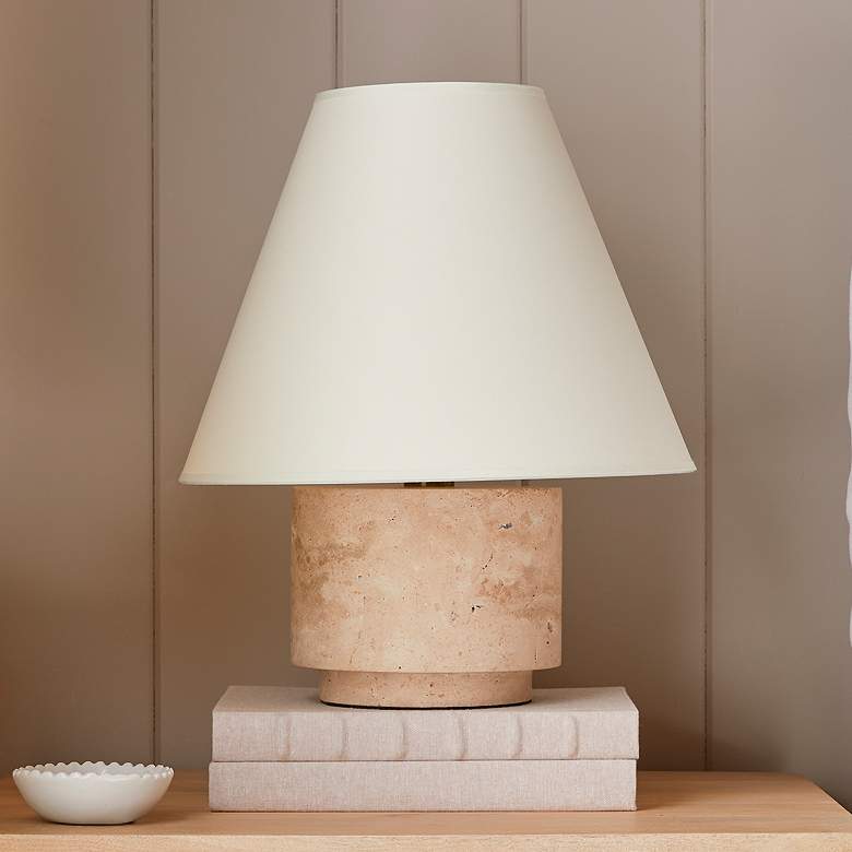 Image 1 Troy Bronte 24" Natural Stone 1 Lt Table Lamp