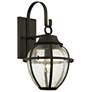 Troy  Bunker Hill 10" Wide Hand-Worked Iron 1 Light Wall
