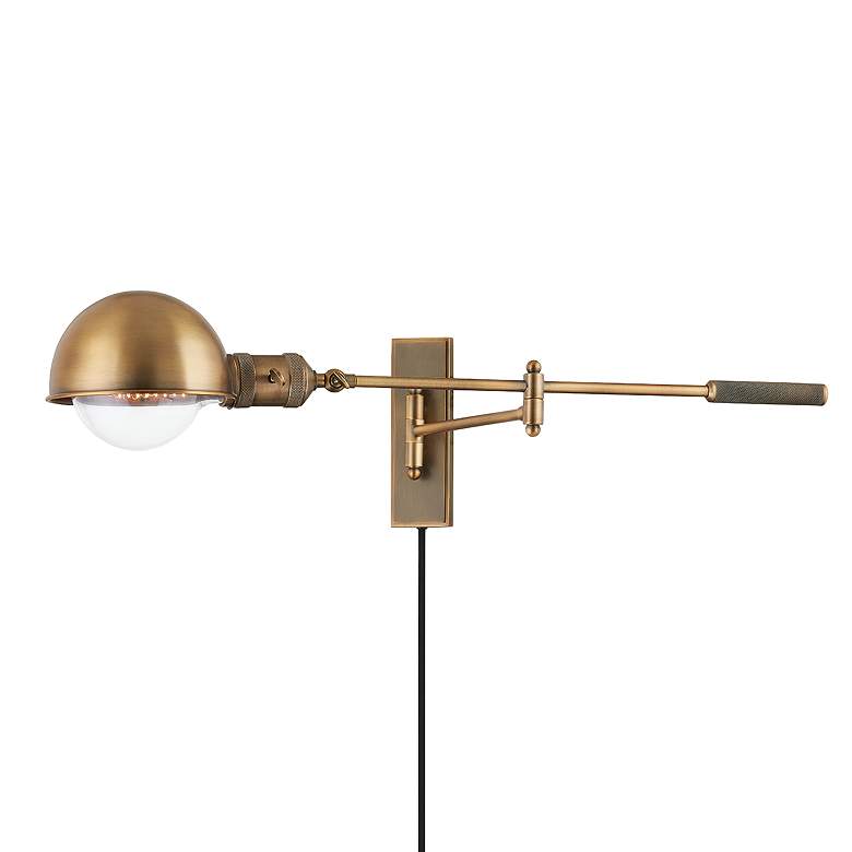 Image 1 Troy Cannon 61.5" Steel 1 Lt Portable Wall Sconce
