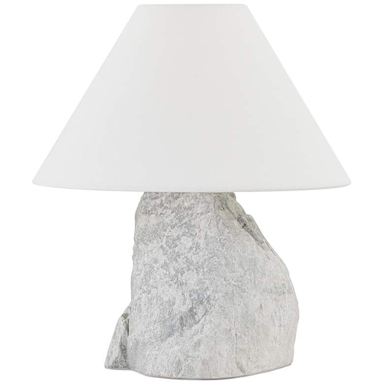 Image 1 Troy Carver 25" Natural Stone 1 Lt Table     Lamp