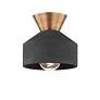 5_Troy Covina 7 3/4" Wide Ceramic 1 Lt Flush Mount more views