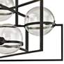 Troy Elliot 25" Wide 3-Light Textured Black Glass Globe Modern Pendant