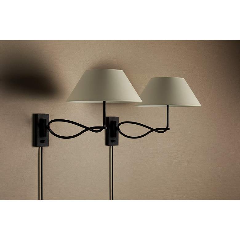 Image 3 Troy Fillea 31.5" Steel 2 Lt Sconce more views