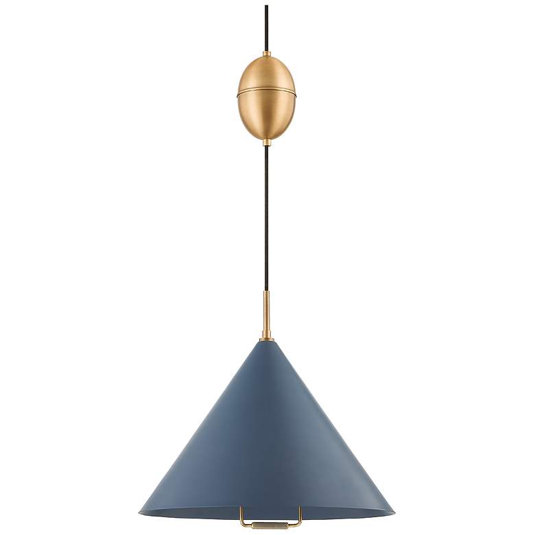 Image 1 Troy Fontana 36" Steel 1 Lt Pendant