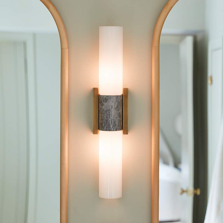 Image 1 Troy Fremont 40.5" Steel 2 Lt Wall Sconce