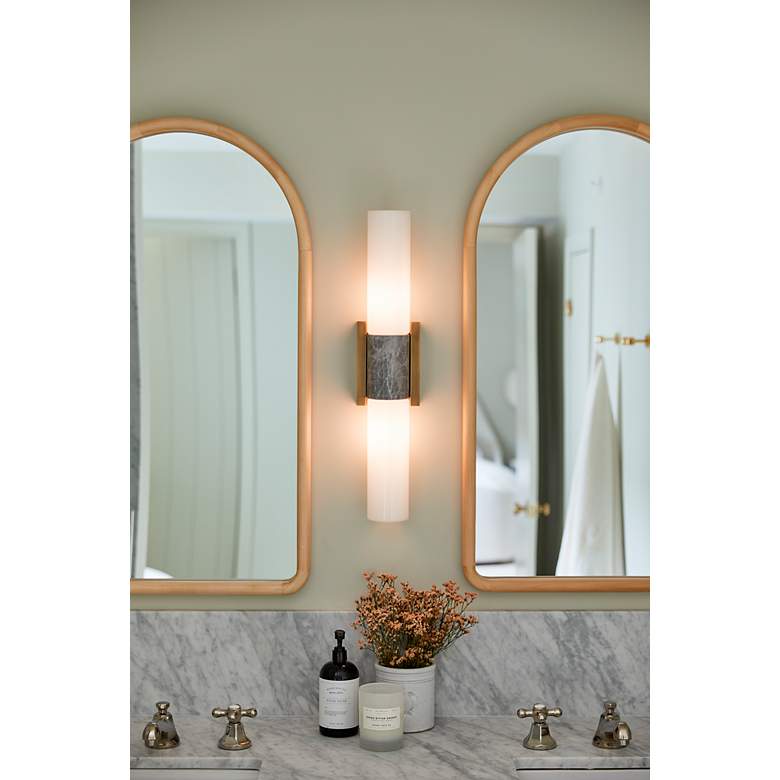 Image 4 Troy Fremont 40.5" Steel 2 Lt Wall Sconce more views