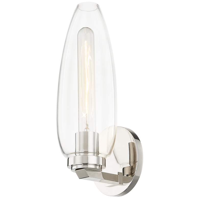 Image 1 Troy Fresno 22" Glass 1 Lt Wall Sconce