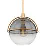 Troy Ivins 16" Steel and Glass Modern Globe Orb Pendant Chandelier