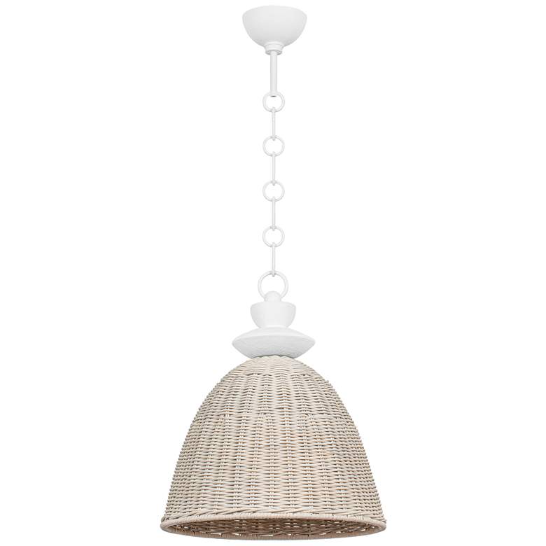 Image 1 Troy Kahn 30" Steel 1 Lt Pendant