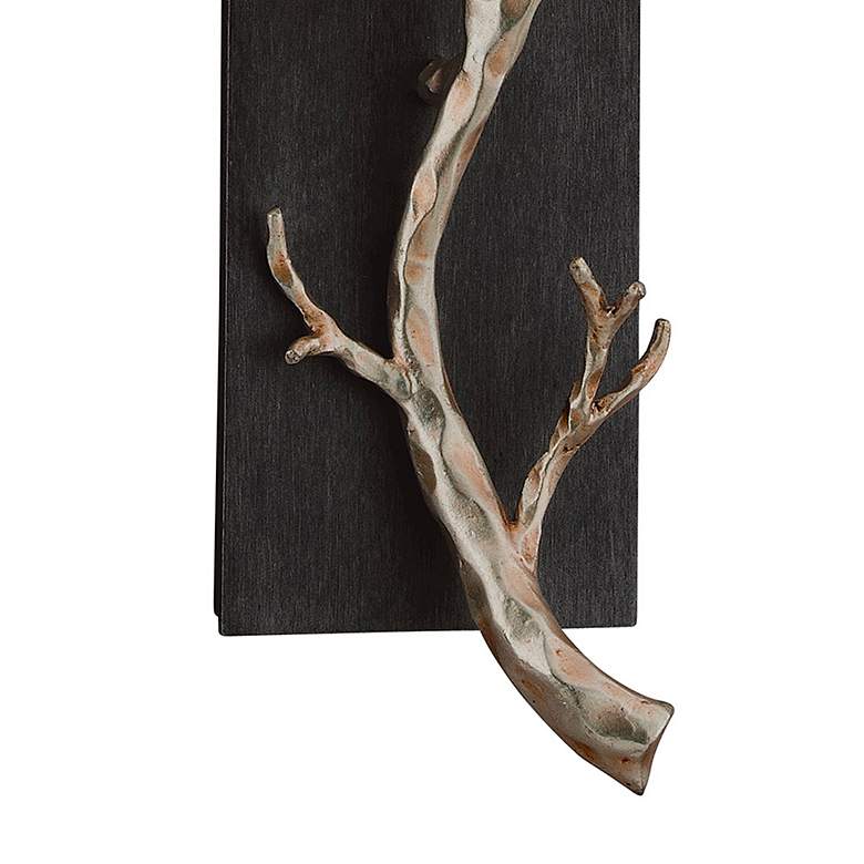 Image 4 Troy Lighting Adirondack 21 1/4" High Silver Leaf Wall Sconce more views