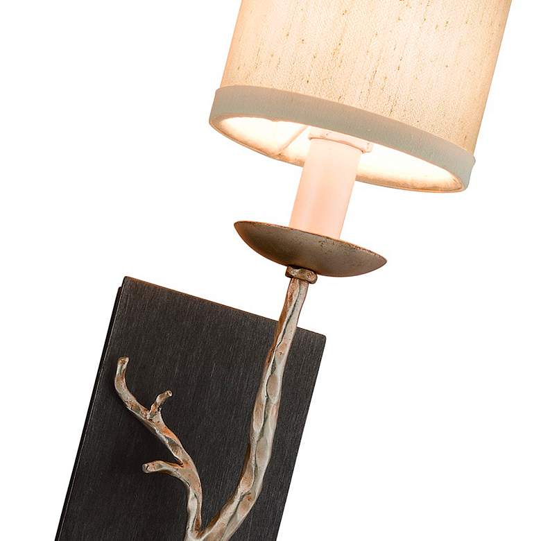 Image 5 Troy Lighting Adirondack 21 1/4" High Silver Leaf Wall Sconce more views