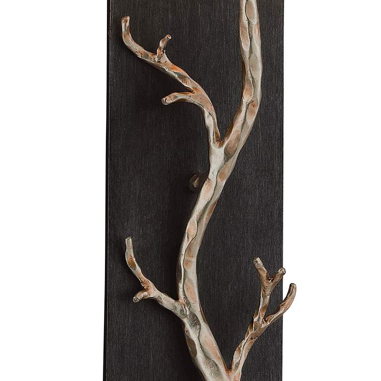 Image 6 Troy Lighting Adirondack 21 1/4" High Silver Leaf Wall Sconce more views