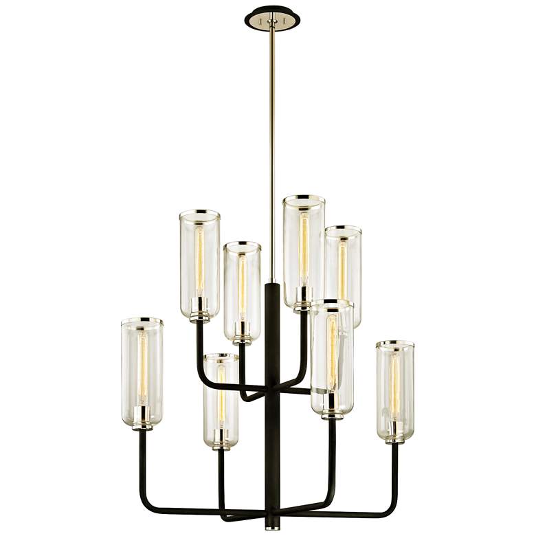 Image 2 Troy Lighting Aeon 37" Wide Modern Carbide Black 8-Light Chandelier