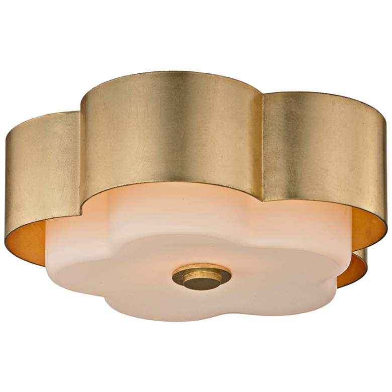 Image 2 Troy Lighting Allure 13 1/2 inch Wide Gold Leaf Ceiling Light