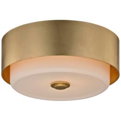 Troy Lighting Allure 13&quot; Wide Gold Leaf Round Ceiling Light