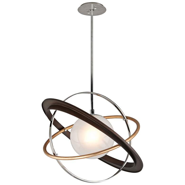 Image 3 Troy Lighting Apogee 24" Wide Bronze and Glass Modern Pendant Light more views