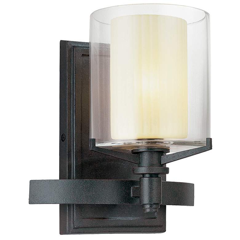 Image 1 Troy Lighting Arcadia 8.75' Bath and Vanity Textured Iron