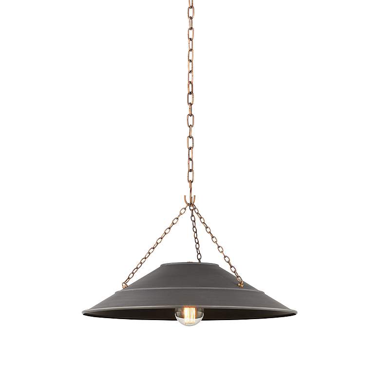 Image 1 Troy Lighting Arcane 23" Wide Modern Graphite Gray Pendant