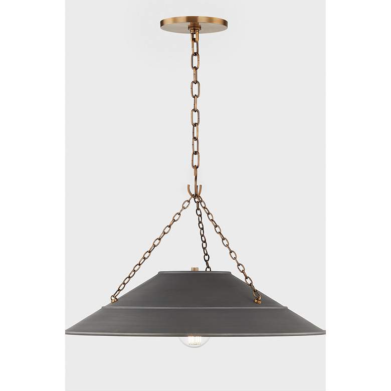 Image 3 Troy Lighting Arcane 23" Wide Modern Graphite Gray Pendant more views