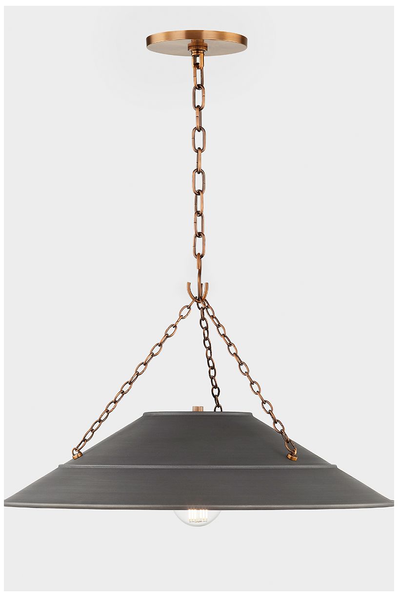 Image 4 Troy Lighting Arcane 23" Wide Modern Graphite Gray Pendant more views