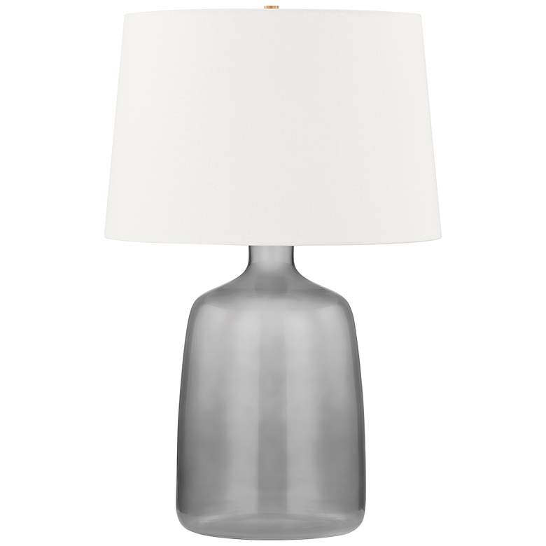 Image 1 Troy Lighting Artesia 24 1/2 inch High Modern Gray Glass Table Lamp
